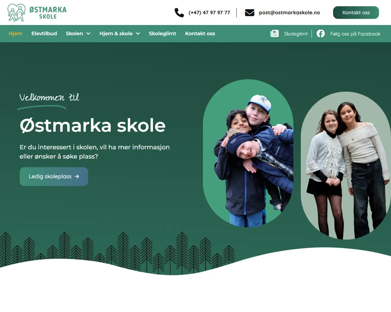 Skjermbilde av Østmarka skole